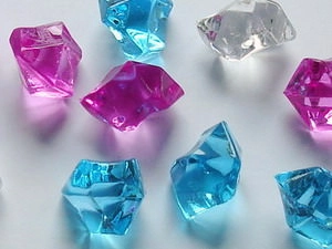 Acrylsteine gross, Artdiamanten groß