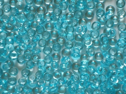Acryl - Raindrops ca. 5 mm, türkis