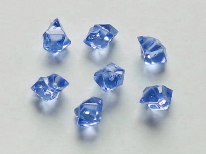 Acrylsteine klein, ca. 8x13 mm, mittelblau