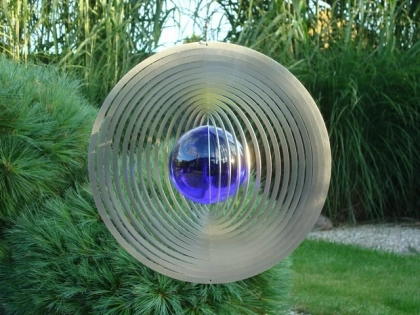 Edelstahlwindspiel für 50 mm Glaskugeln