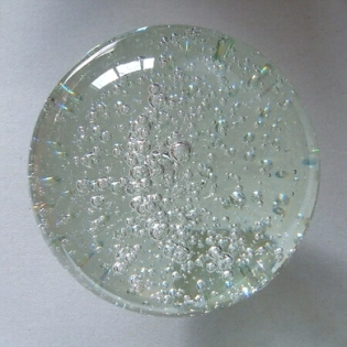 Kristallglaskugel 80 mm, klar mit Luftblasen