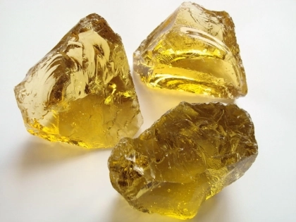 Glasbrocken gelb ca. 40-100 mm