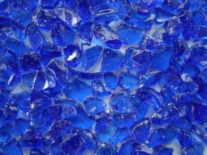 Glaskies kobaltblau, 2.5-5 mm/20 kg