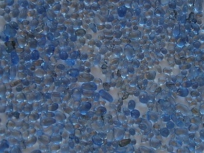 Glaskiesel gerundet, hellblau 1,5-3 mm/1 kg