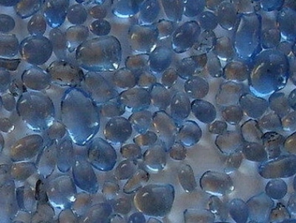 Glaskiesel gerundet, hellblau 8-10 mm/1 kg