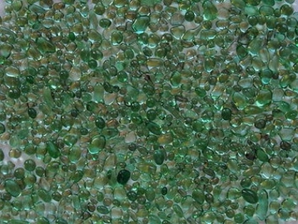 Glaskiesel gerundet, hellgrün 1,5-3 mm/1 kg