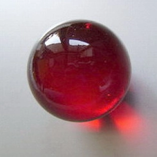 Glaskugel 50 mm, rot oberflächeneingefärbt