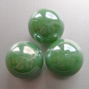 Glasmurmeln 16 mm, grün-opak