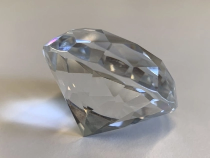 Kristallglasdiamant klar, D40mm