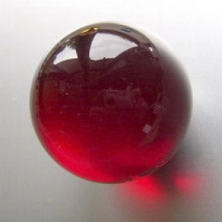 Kristallglaskugel ca. 150mm, rot