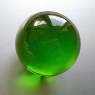 Kristallglaskugel ca. 150mm, grün II. Wahl