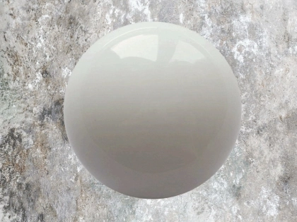 Kristallglaskugel 50mm, weiß-opak
