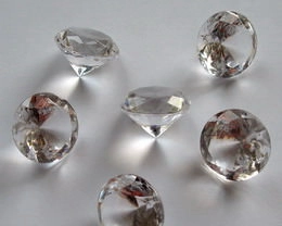 acrylic glass diamonds