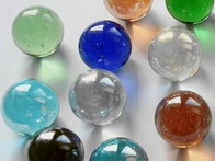 Glass marbles 35mm for decoration 