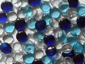 Glass pebbles mixed collection