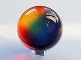 Kristallglaskugel-Rainbow