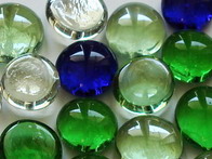 Decorative Glass Stones Pebbles Nuggets Granulates Flat Round for Vases Garden Plant Pots Aquarium Crafts Multi, 250 gm 250gm//500gm, Blue//White//Black//Green//Transparent//Mat//Multi-Colours