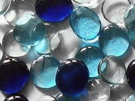 17-20 mm Marmorsteine Glasnuggets Muggelsteine Glassteine Basteln Deko 100 stk 