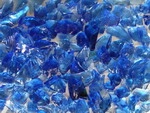 Glassteine kobaltblau