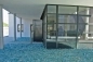 Preview: Commercial building, entrance area designed with glass rocks | chunks turquoise