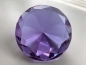Mobile Preview: Crystal Glass Diamonds 100 mm Purple front