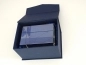 Mobile Preview: glass cuboid in dark blue gift box packaging