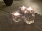 Mobile Preview: Crystal glass candleholder tea lights - 3 pieces 2