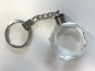 Preview: Crystal Glass Key Rings with LED 30 mm | optically clean 1