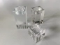 Mobile Preview: Crystal glass candleholder tea lights - 3 pieces 1