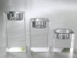 Mobile Preview: Crystal glass candleholder tea lights - 3 pieces