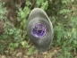 Preview: Stainless Steel Wind Spinner-S-K300/100 with glass ball 100 mm lilac