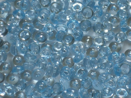 Acryl -Raindrops ca. 5 mm hellblau