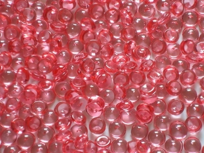 Acrylic Raindrops 5 mm Red