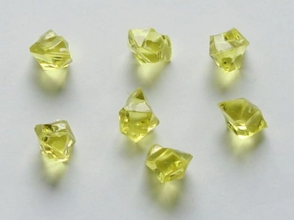 Acrylic Gemstones 10x14 mm Yellow