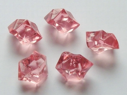 Acrylsteine groß, ca. 24x16 mm, lachs