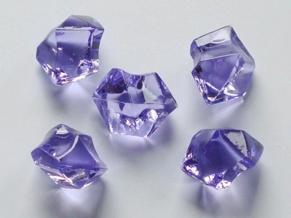 Acrylsteine groß, ca. 24x16 mm, lila