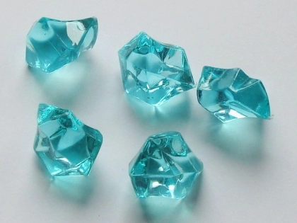 Acrylsteine groß, ca. 24x16 mm, mintgrün