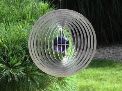 Stainless Steel Wind Spinner K120/25 including Glass Ball