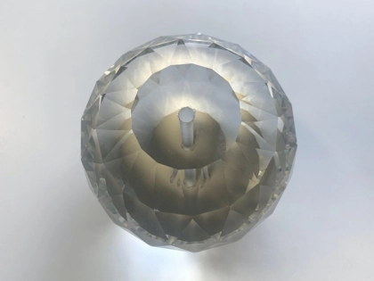 Facetten-Glaskugeln klar 100 mm
