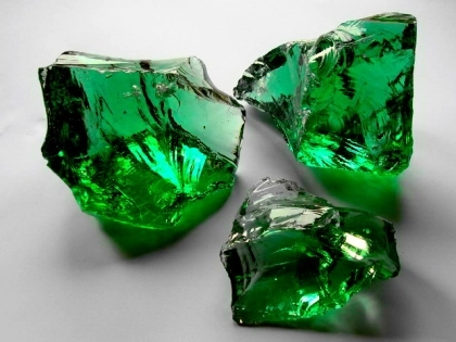 Glass Rocks Dark Green 200-400mm