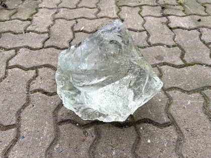 Glass rocks crystal big size approx. 28 cm