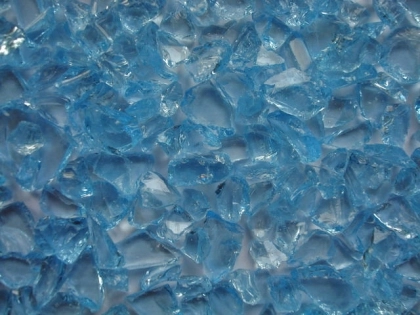 Glass Gravel Azure 2.5-5 mm | Glass Chippings