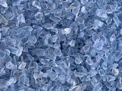 Glass Gravel Ice Blue 5-10 mm | 20 Kg | Glass Chippings
