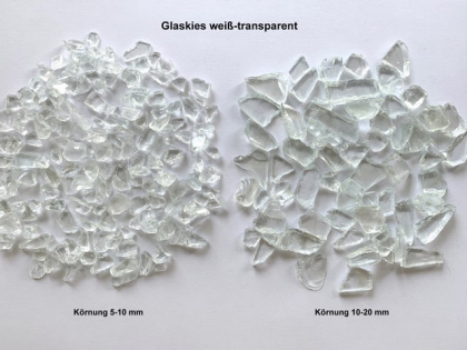 Preview: Glaskies-weiss-transparent 5-10 mm und 10-20mm-20-kg