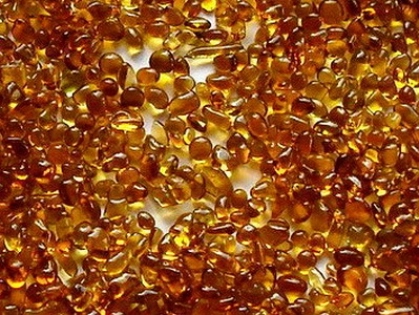 Glass Beads Amber 1.5-3 mm | 25 Kg | Glass Pebbles Aggregates