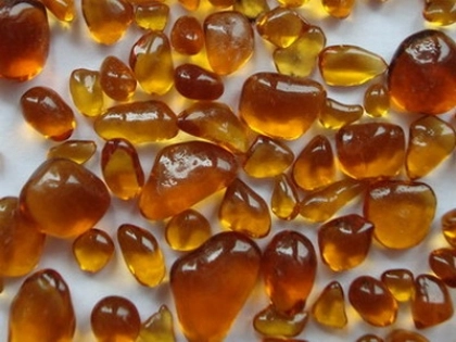 Glass Beads Amber 8-10 mm | 1 Kg | Glass Pebbles Aggregates
