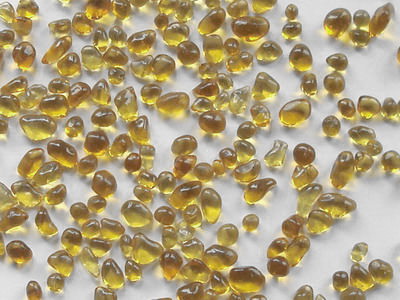 Glass Beads Yellow 1.5-3 mm | 1 Kg | Glass Pebbles Aggregates