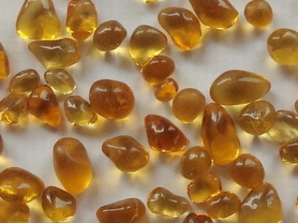 Glass Beads Golden Yellow 3-6 mm | 25 Kg | Glass Pebbles Aggregates (nicht lfb.)
