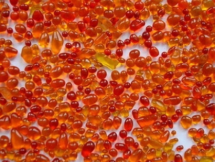 Glass Beads Orange 1.5-3 mm | 1 Kg | Glass Pebbles Aggregates