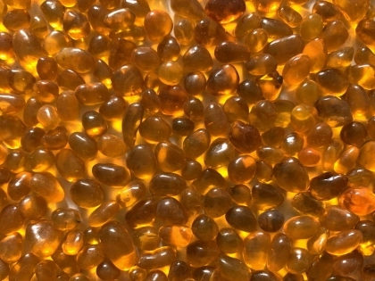 Glass Beads Orange 3-6 mm | 1 Kg | Glass Pebbles Aggregates